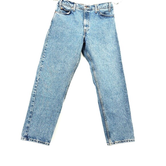 Vintage‎ barril  style Levis 550 Jeans 34 -90s Stonewash Tapered  Orange Tab - Picture 2 of 14